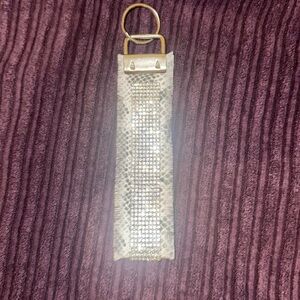 Frayed Rhinestone Wristlet Keychain